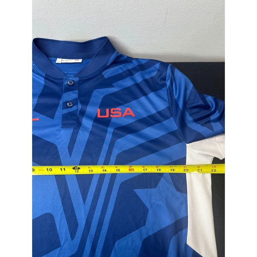 J Lindeberg Blade Collar Polo Team USA Emeric Shirt‎ Golf Performance - Large